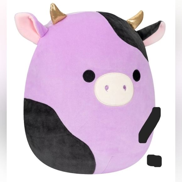 Squishmallow 14” ALEXIE The Purple Cow with Gold Horns NWT Date 12/16/2021 - Picture 2 of 5